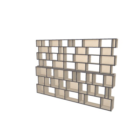 Custom bookcase  (H212cm - W305 cm)