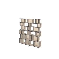 Boekenkast op maat  (H179cm - B160 cm)