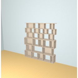 Custom bookcase  (H188cm - W176 cm)
