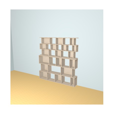 Custom bookcase  (H188cm - W176 cm)