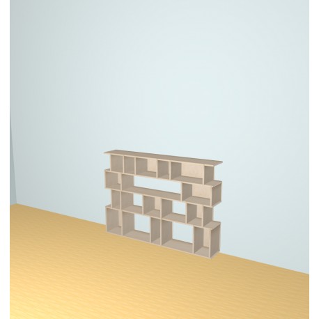 Meuble Bibliothèque sur-mesure (H112cm - L158 cm)