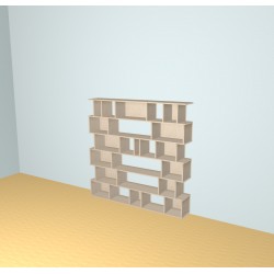Custom bookcase  (H163cm - W168 cm)