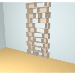 Custom bookcase  (H298cm - W142 cm)