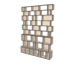 Custom bookcase  (H268cm - W190 cm)
