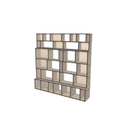 Boekenkast op maat  (H196cm - B196 cm)