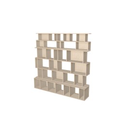 Boekenkast op maat  (H196cm - B196 cm)