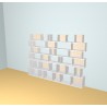 Custom bookcase  (H233cm - W250 cm)