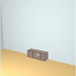 Custom bookcase  (H38cm - W110 cm)