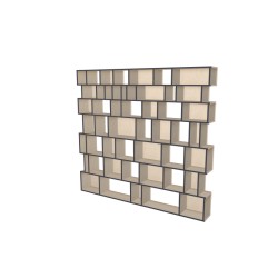 Custom bookcase  (H221cm - W240 cm)