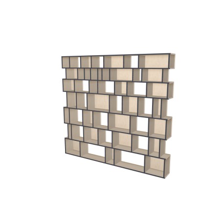 Custom bookcase  (H221cm - W240 cm)