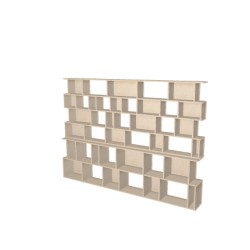 Custom bookcase  (H179cm - W250 cm)