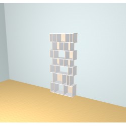 Custom bookcase  (H206cm - W90 cm)