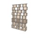 Custom bookcase  (H256cm - W174 cm)