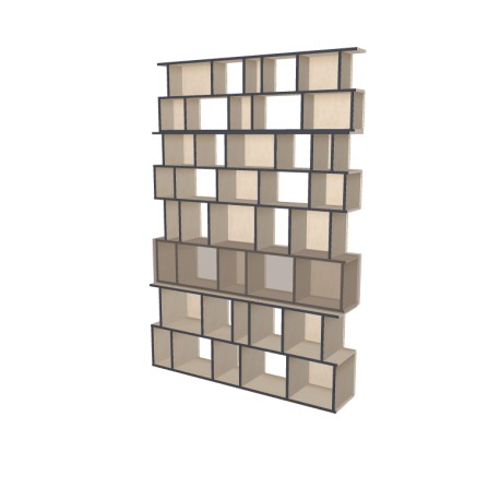 Custom bookcase  (H256cm - W174 cm)