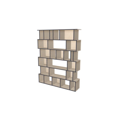 Boekenkast op maat  (H217cm - B170 cm)