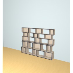 Custom bookcase  (H153cm - W200 cm)