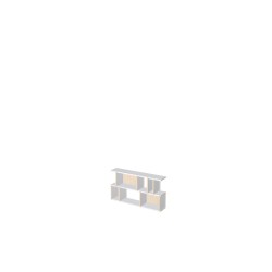Custom bookcase  (H49cm - W90 cm)