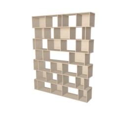Custom bookcase  (H252cm - W203 cm)