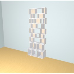 Custom bookcase  (H259cm - W100 cm)