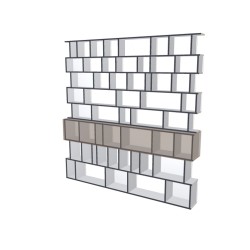 Custom bookcase  (H242cm - W237 cm)