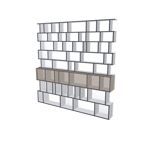 Custom bookcase  (H242cm - W237 cm)