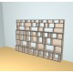 Custom bookcase  (H202cm - W300 cm)
