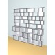 Custom bookcase  (H242cm - W242 cm)