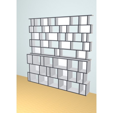 Custom bookcase  (H242cm - W242 cm)