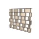 Custom bookcase  (H217cm - W250 cm)