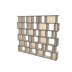 Custom bookcase  (H217cm - W250 cm)