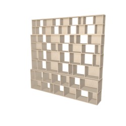 Custom bookcase  (H253cm - W260 cm)