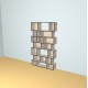 Custom bookcase  (H204cm - W120 cm)
