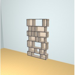 Custom bookcase  (H204cm - W120 cm)