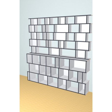 Custom bookcase  (H242cm - W242 cm)