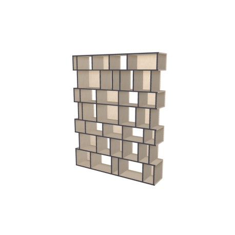 Boekenkast op maat  (H225cm - B180 cm)