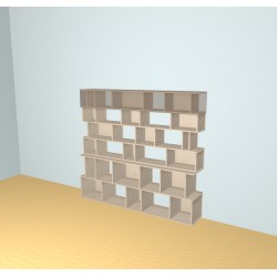 Custom bookcase  (H179cm - W200 cm)