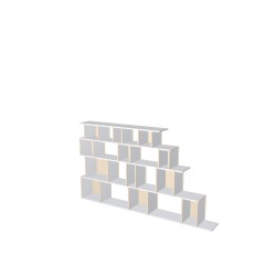 Custom bookcase  (H124cm - W202 cm)