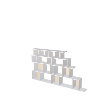 Custom bookcase  (H124cm - W202 cm)