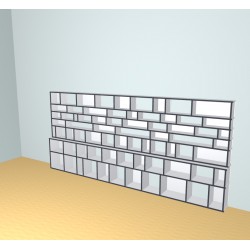 Custom bookcase  (H158cm - W350 cm)