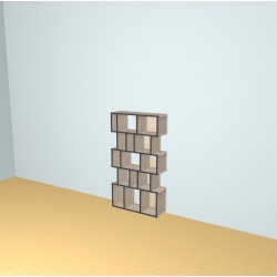 Boekenkast op maat  (H145cm - B80 cm)