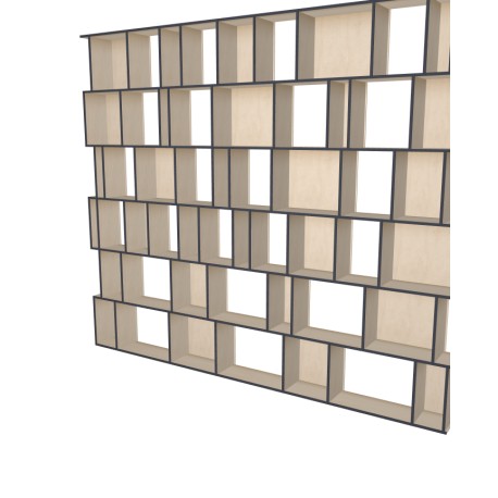 Boekenkast op maat  (H283cm - B330 cm)