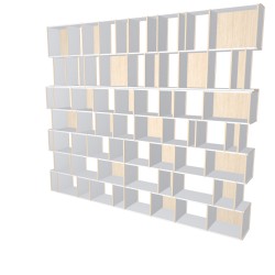 Custom bookcase  (H276cm - W330 cm)
