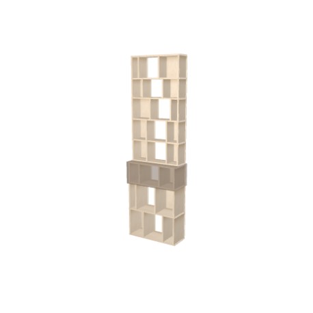 Boekenkast op maat  (H233cm - B70 cm)