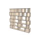 Custom bookcase  (H218cm - W234 cm)