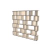 Custom bookcase  (H218cm - W234 cm)
