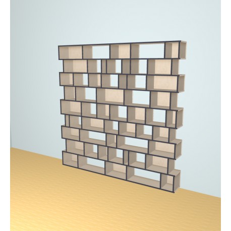 Boekenkast op maat  (H230cm - B230 cm)