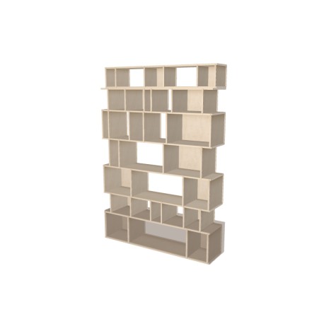 Boekenkast op maat  (H224cm - B154 cm)
