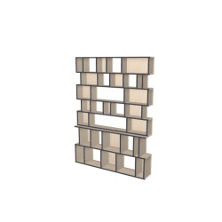 Boekenkast op maat  (H203cm - B150 cm)