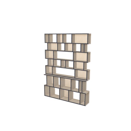 Boekenkast op maat  (H203cm - B150 cm)
