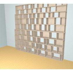 Boekenkast op maat  (H301cm - B330 cm)